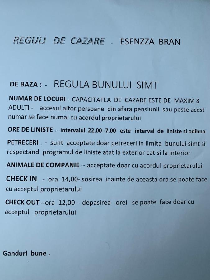 Pensiunea Esenzza Bran  Luaran gambar